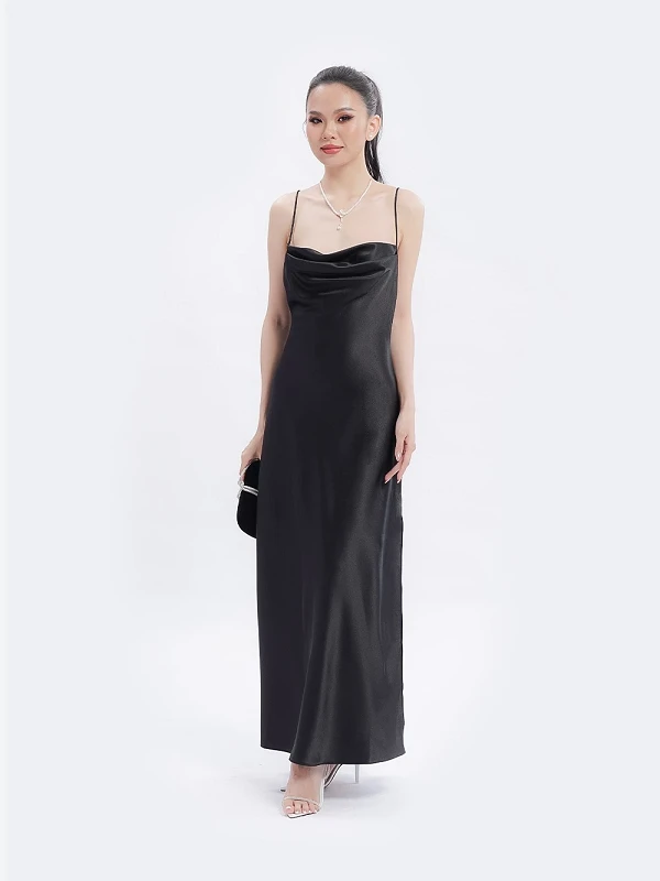 Đầm lụa buộc dây sau lưng Adela Dress – Lụa Là