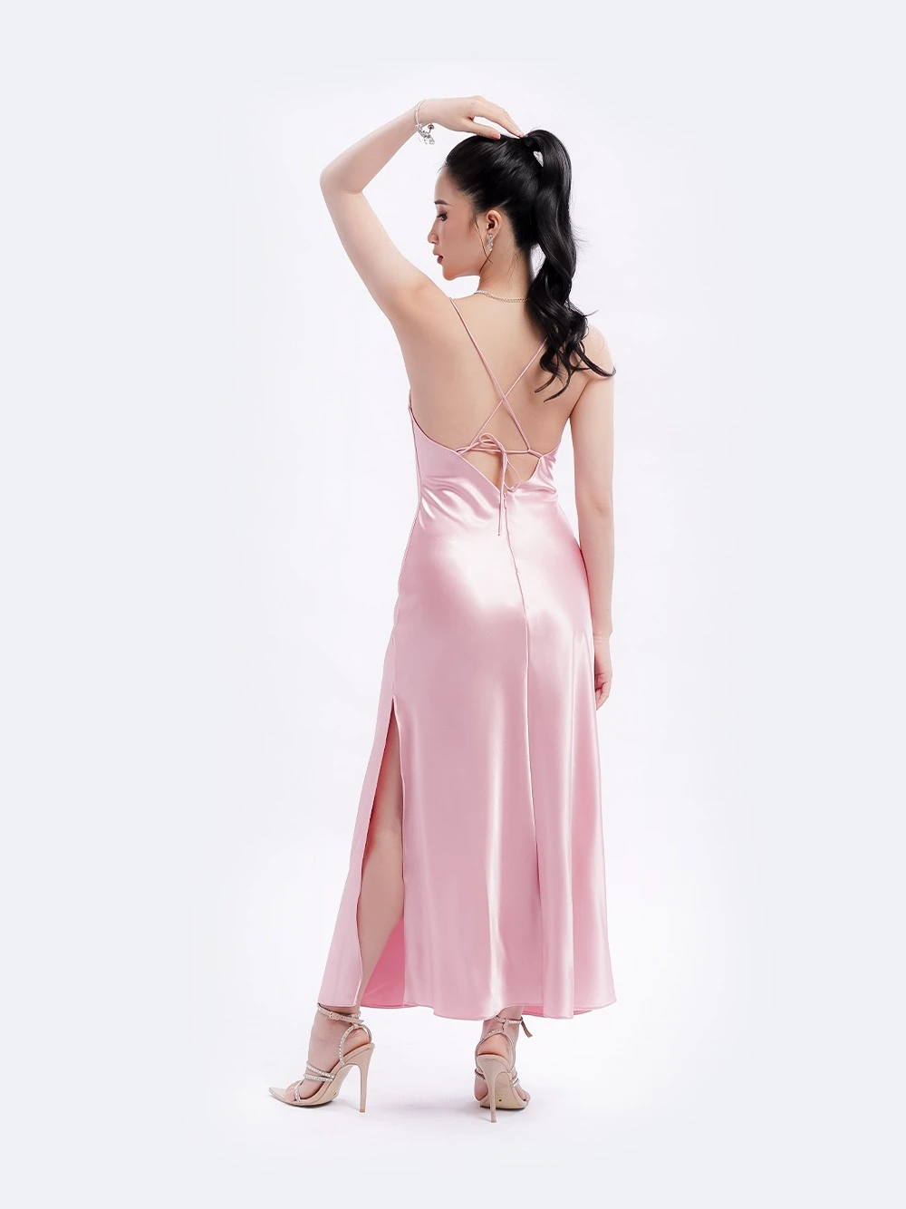 Đầm lụa buộc dây sau lưng Adela Dress – Lụa Là – ảnh 22