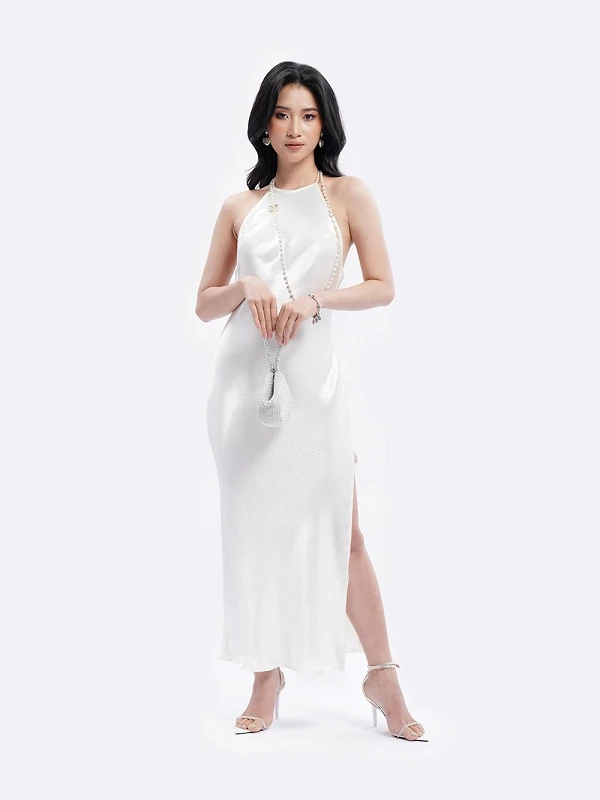 Đầm dự tiệc dáng suông dài Atina Dress – Lụa Là