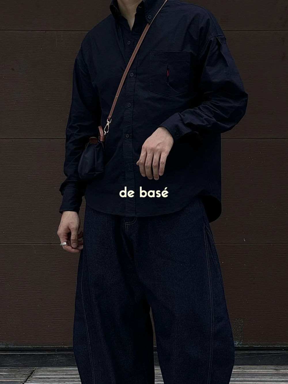 Sơ Mi Oxford Trái tim Oxford Shirt - Sơ Mi Oxford Trái tim – De Basé, màu xanh navy
