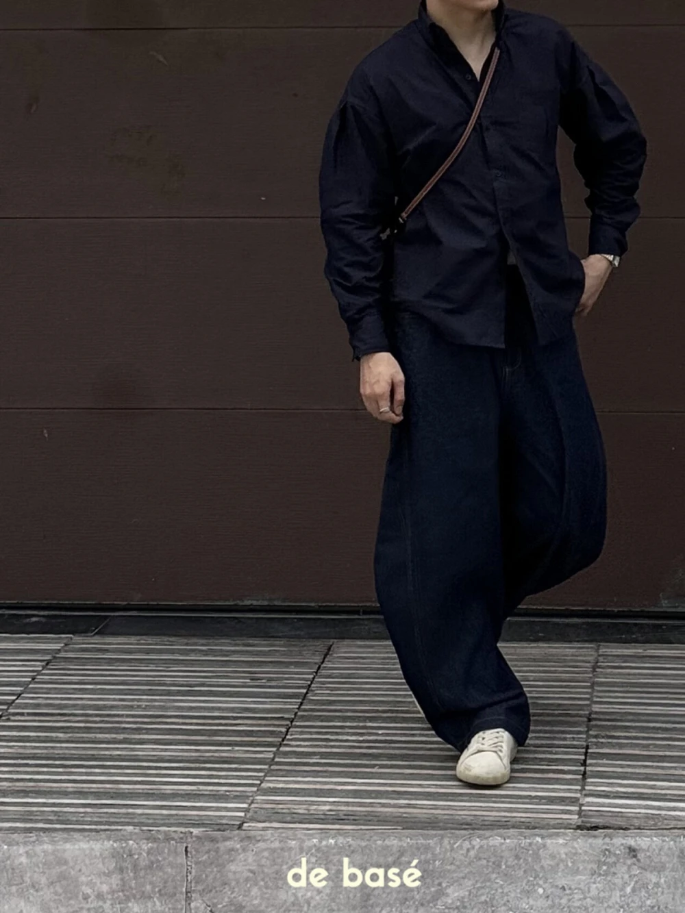 Sơ Mi Oxford Trái tim Oxford Shirt - Sơ Mi Oxford Trái tim – De Basé, màu xanh navy – ảnh 4