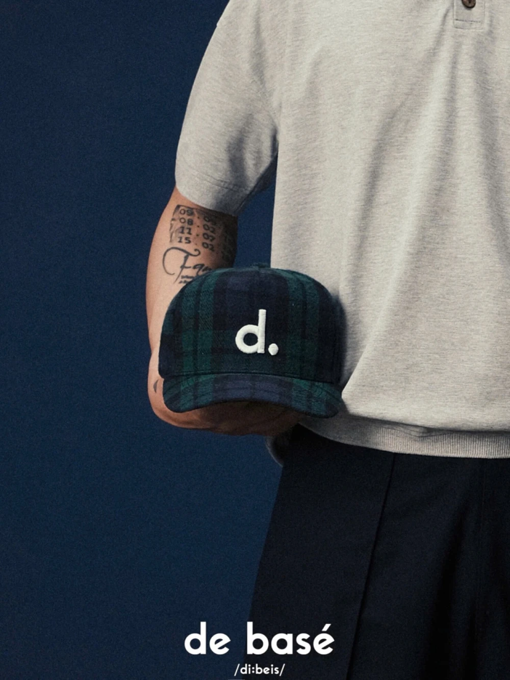 Logo CAP 01 - Mũ d. Logo CAP 01 - Mũ d. – De Basé, màu denim raw – ảnh 3