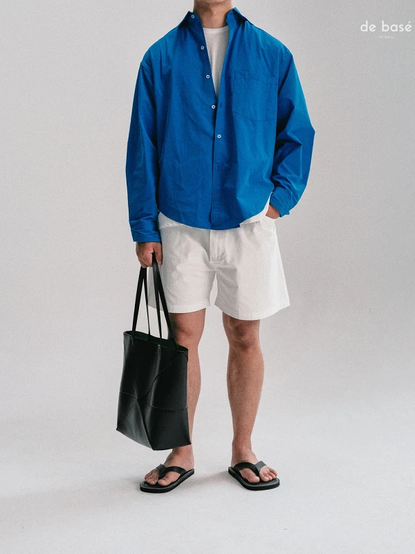Áo Sơ Mi Cotton Thêu Logo Gáy SHIRT 02 - Áo Sơ Mi Cotton Thêu Logo Gáy – De Basé