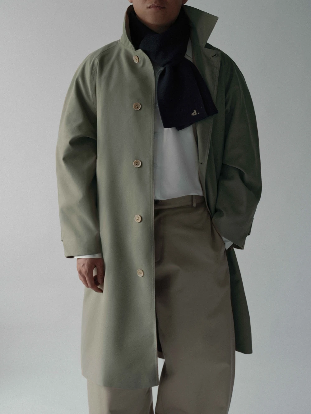 Áo Khoác Kaki Dài Tay Cong TRENCH COAT 01 - Áo Khoác Kaki Dài Tay Cong – De Basé