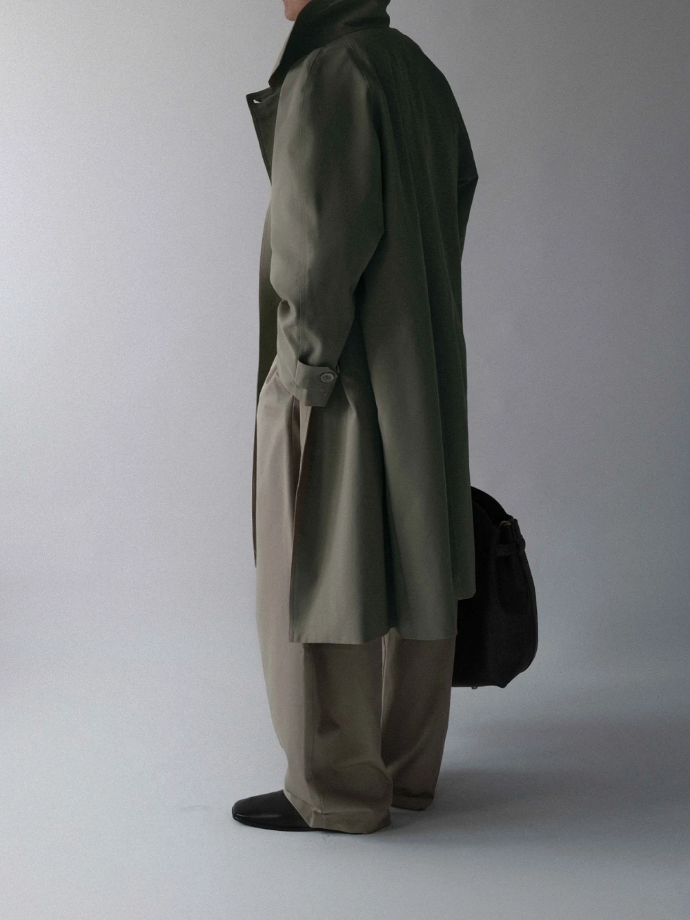 Áo Khoác Kaki Dài Tay Cong TRENCH COAT 01 - Áo Khoác Kaki Dài Tay Cong – De Basé – ảnh 3