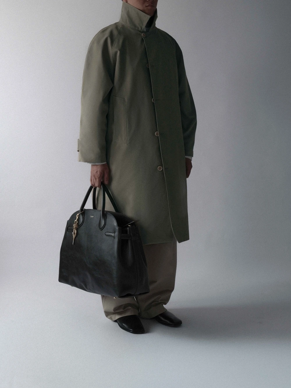 Áo Khoác Kaki Dài Tay Cong TRENCH COAT 01 - Áo Khoác Kaki Dài Tay Cong – De Basé – ảnh 4