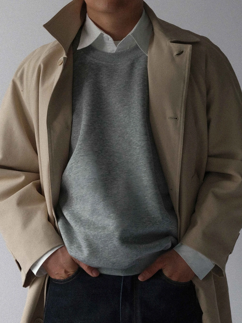 Áo Khoác Kaki Dài Tay Cong TRENCH COAT 01 - Áo Khoác Kaki Dài Tay Cong – De Basé – ảnh 5