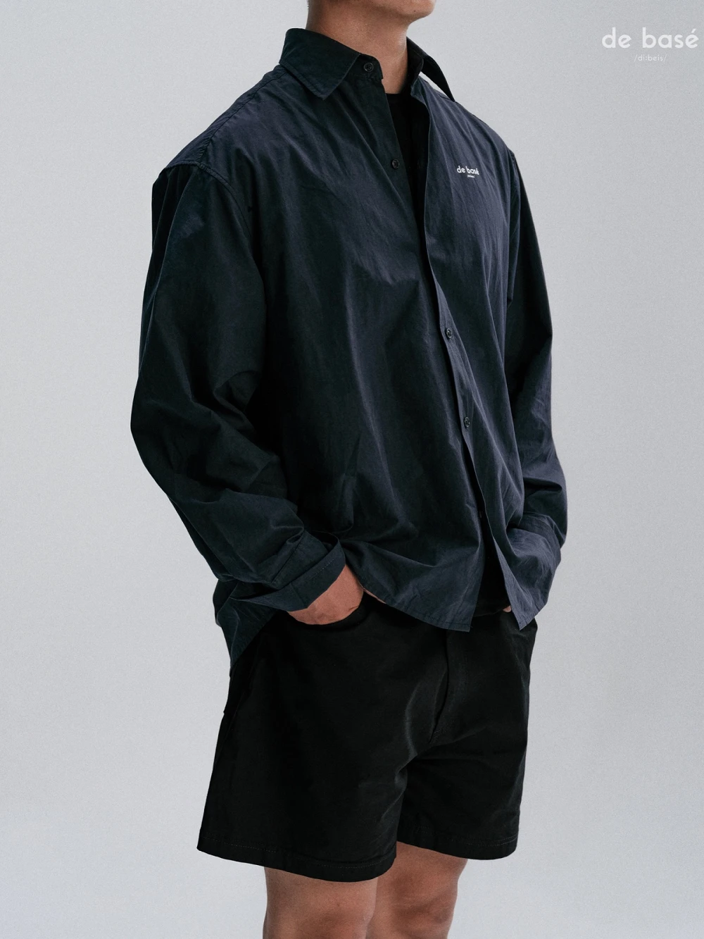 Áo Sơ Mi In Logo SHIRT 03 - Áo Sơ Mi In Logo – De Basé, màu trắng – ảnh 2