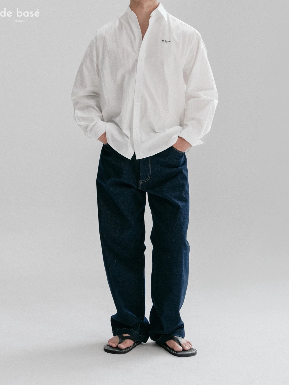 Áo Sơ Mi In Logo SHIRT 03 - Áo Sơ Mi In Logo – De Basé, màu xanh navy đậm – ảnh 8