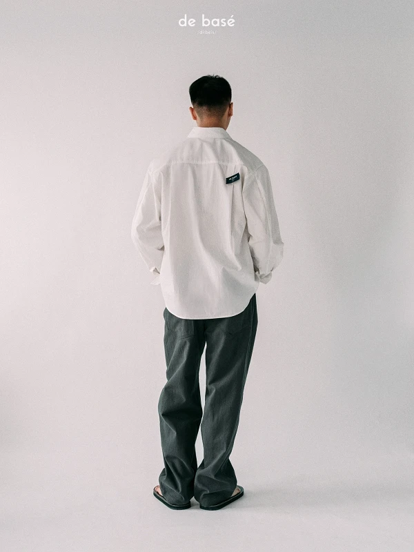 Áo Sơ Mi Trắng Thêu Tag Lưng và Ngực SHIRT 06 - Áo Sơ Mi Trắng Thêu Tag Lưng và Ngực – De Basé
